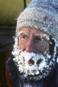 Martyn S. Williams with ice on his beard during the Ellesmere Island expedition.